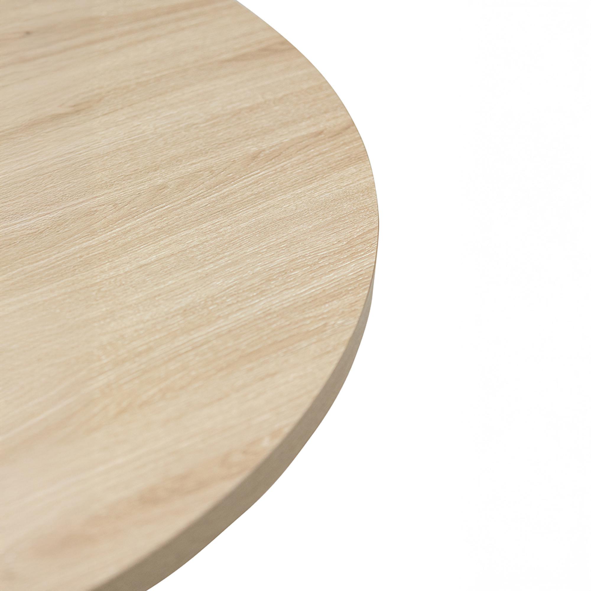 Dalton Extending Dining Table - 4-6 Seater - 120cm-160cm - Round - Light Oak - Spider Legs