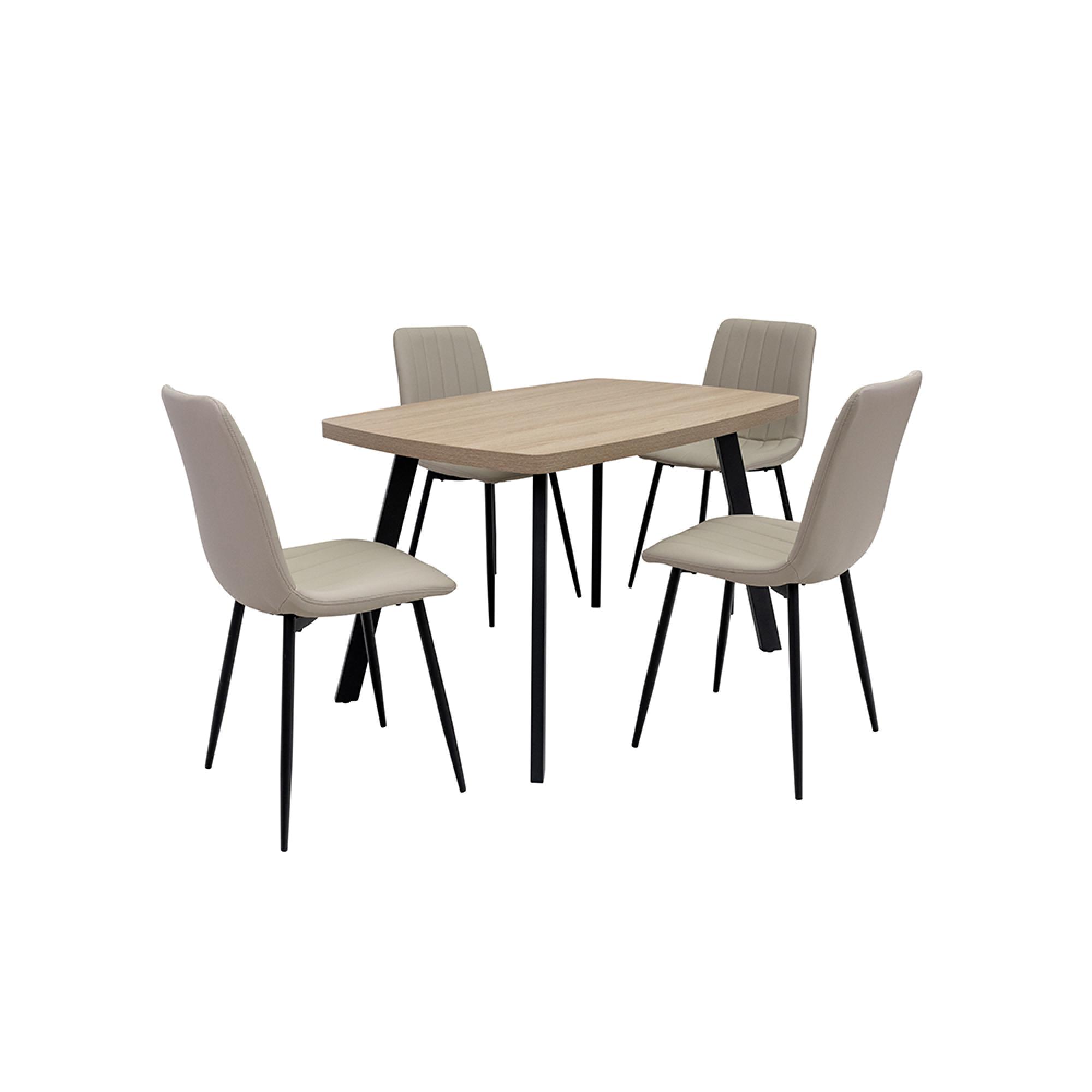 Dalton Dining Table - 4 Seater - 120cm - Light Oak