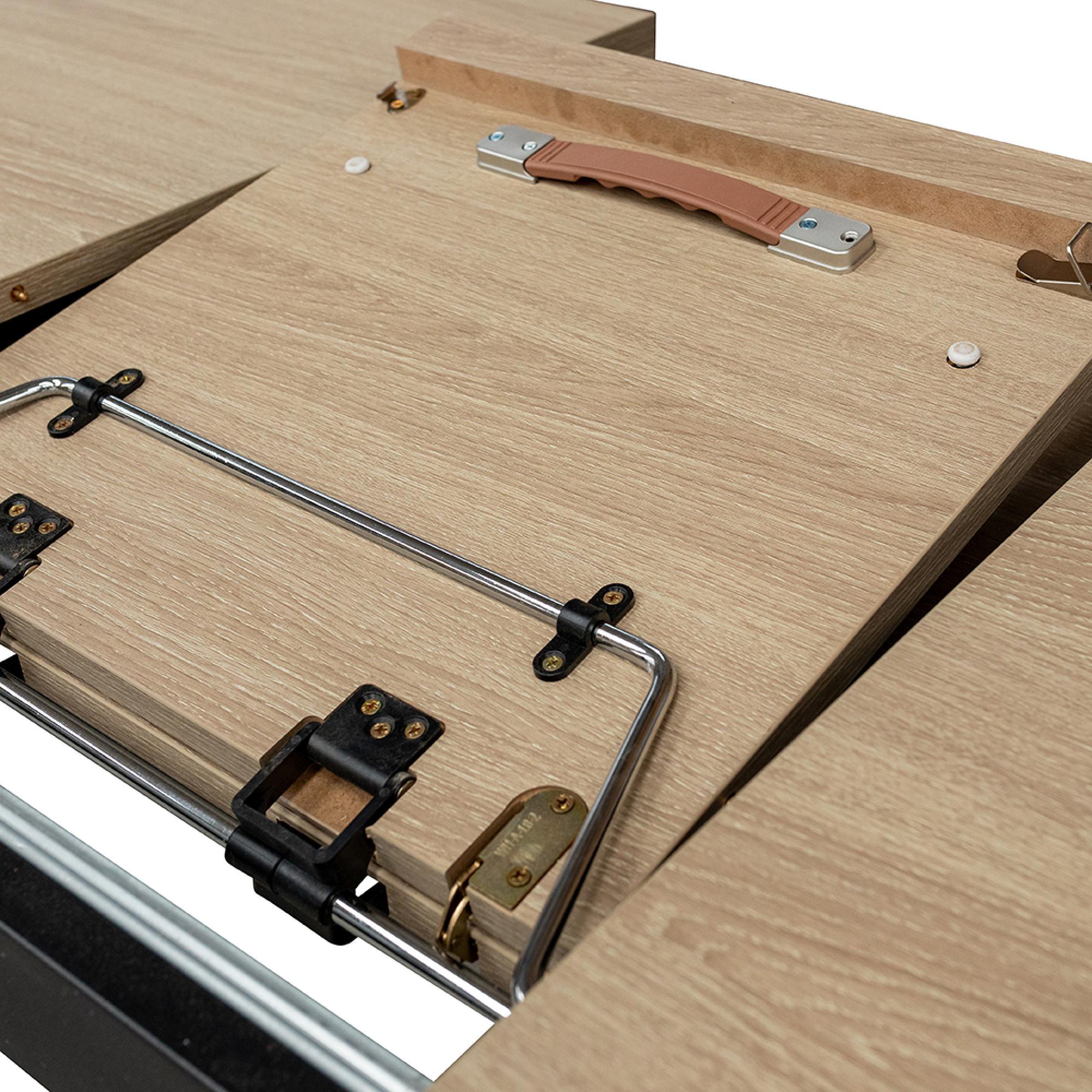 Dalton Extending Dining Table - 6-8 Seater - 160cm-200cm - Light Oak - Spider Legs