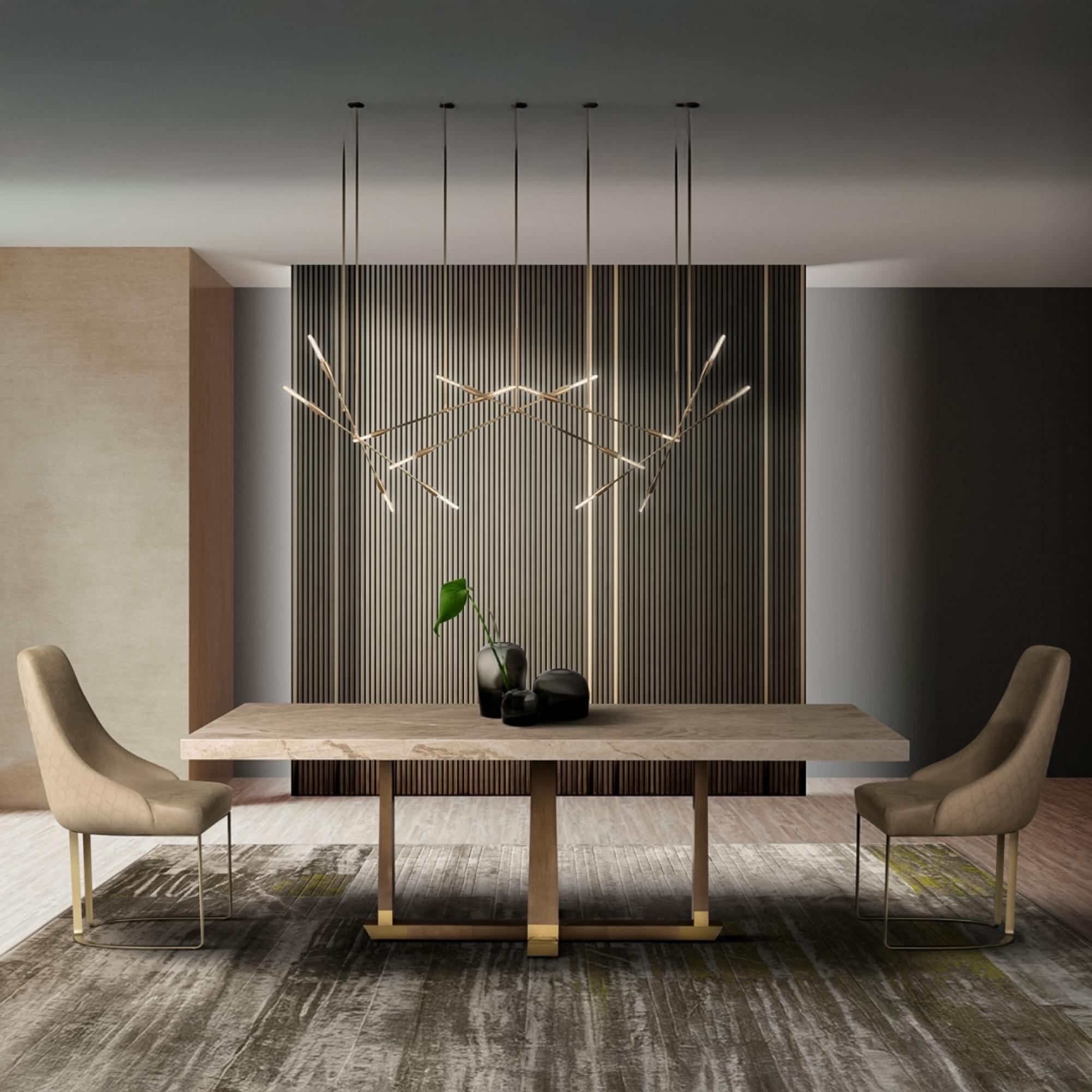 Daytona Dining Table - Marble with Pedestal Base - Variation Available