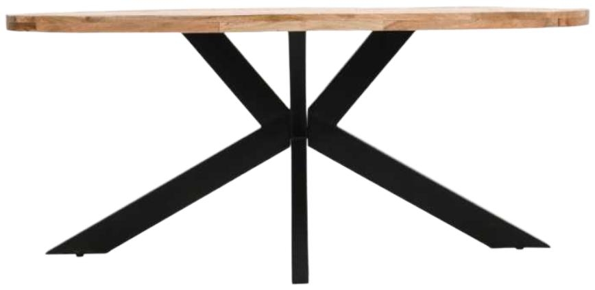 Dispur Solid Mango Wood 6 Seater Oval Dining Table