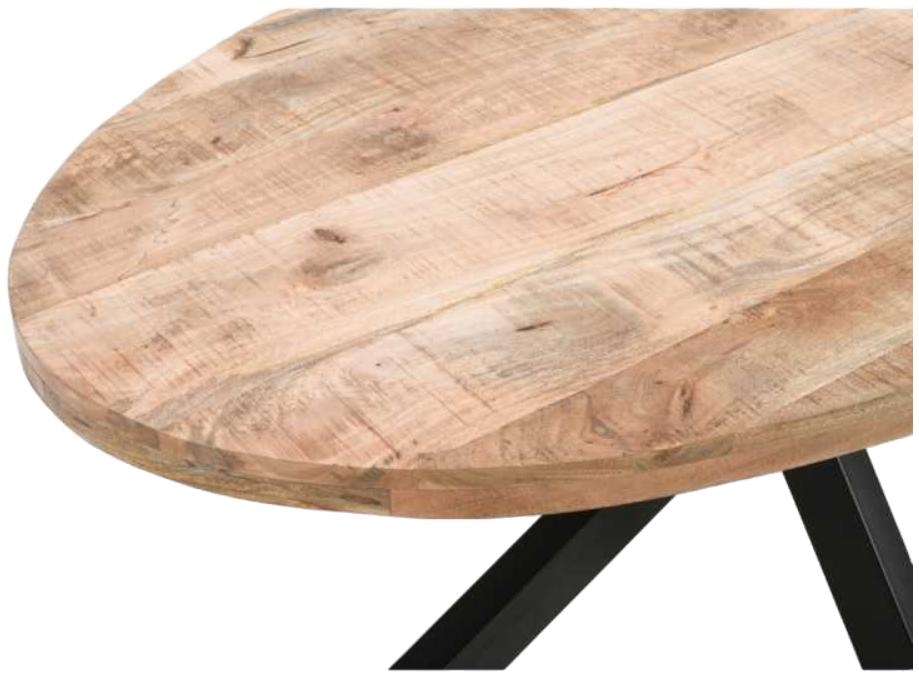 Dispur Solid Mango Wood 6 Seater Oval Dining Table