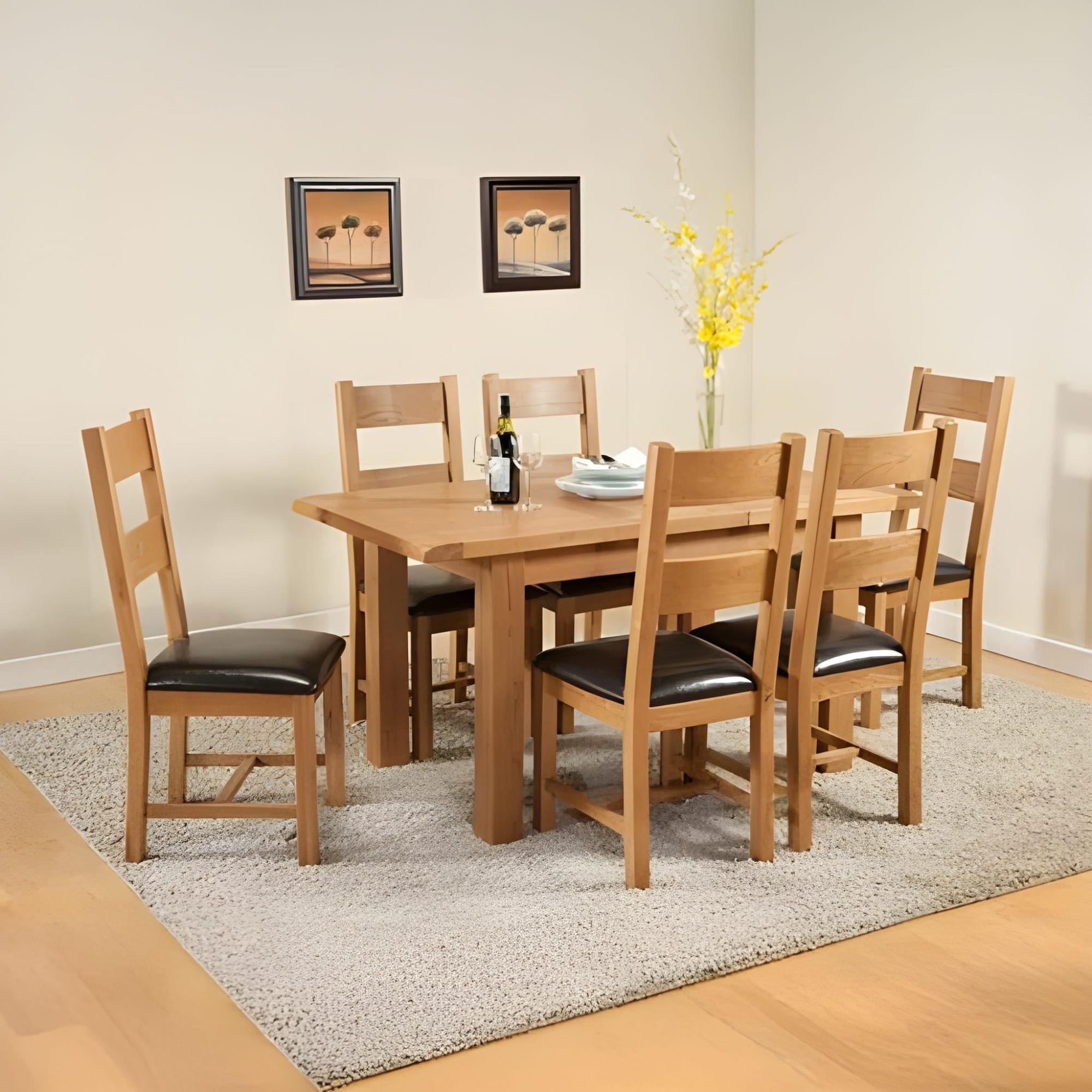 Dorset Dining Table - 4-6 Seater - 120cm-153cm - Extending - Oak