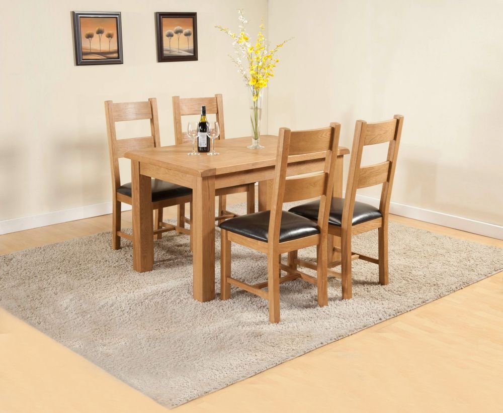Dorset Dining Table - 4-6 Seater - 120cm-153cm - Extending - Oak
