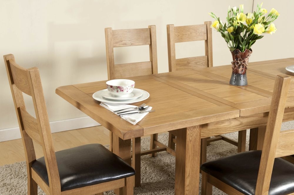 Dorset Dining Table - 6-8 Seater - 132cm-198cm - Extending - Oak