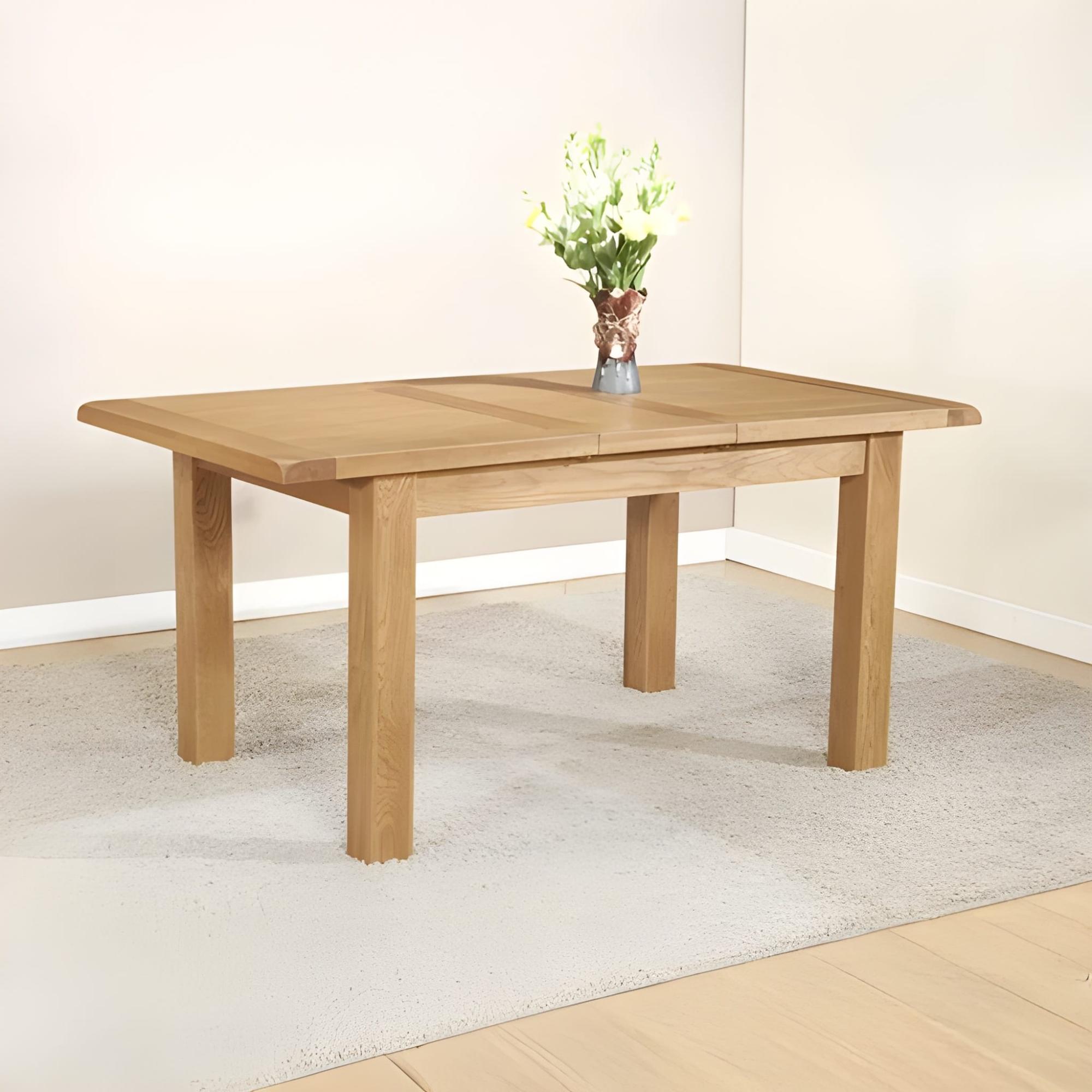 Dorset Dining Table - 6-8 Seater - 132cm-198cm - Extending - Oak