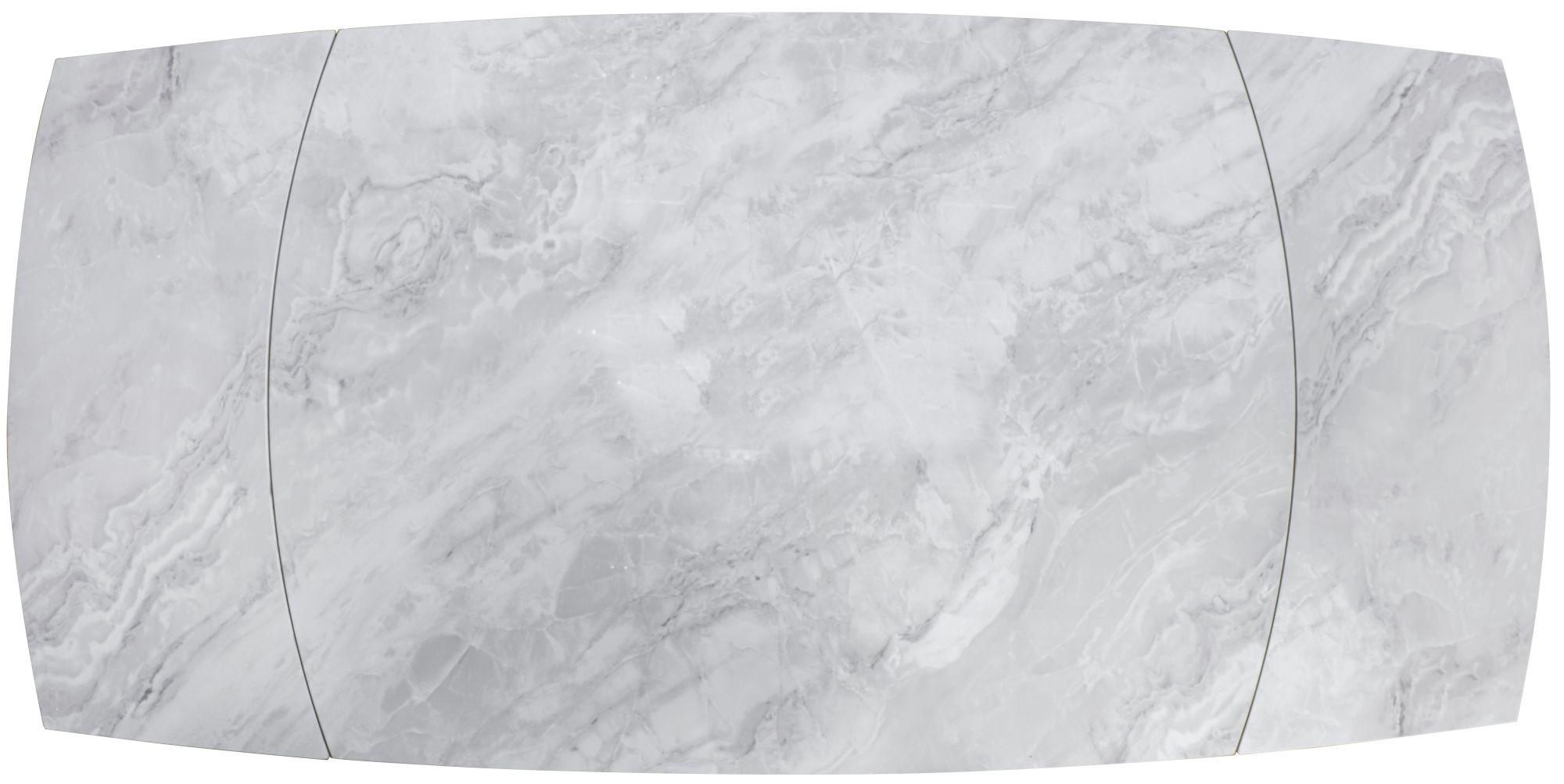 Elia Pearla Grey Ceramic 4-6 Seater Extending Dining Table - 120cm-180cm