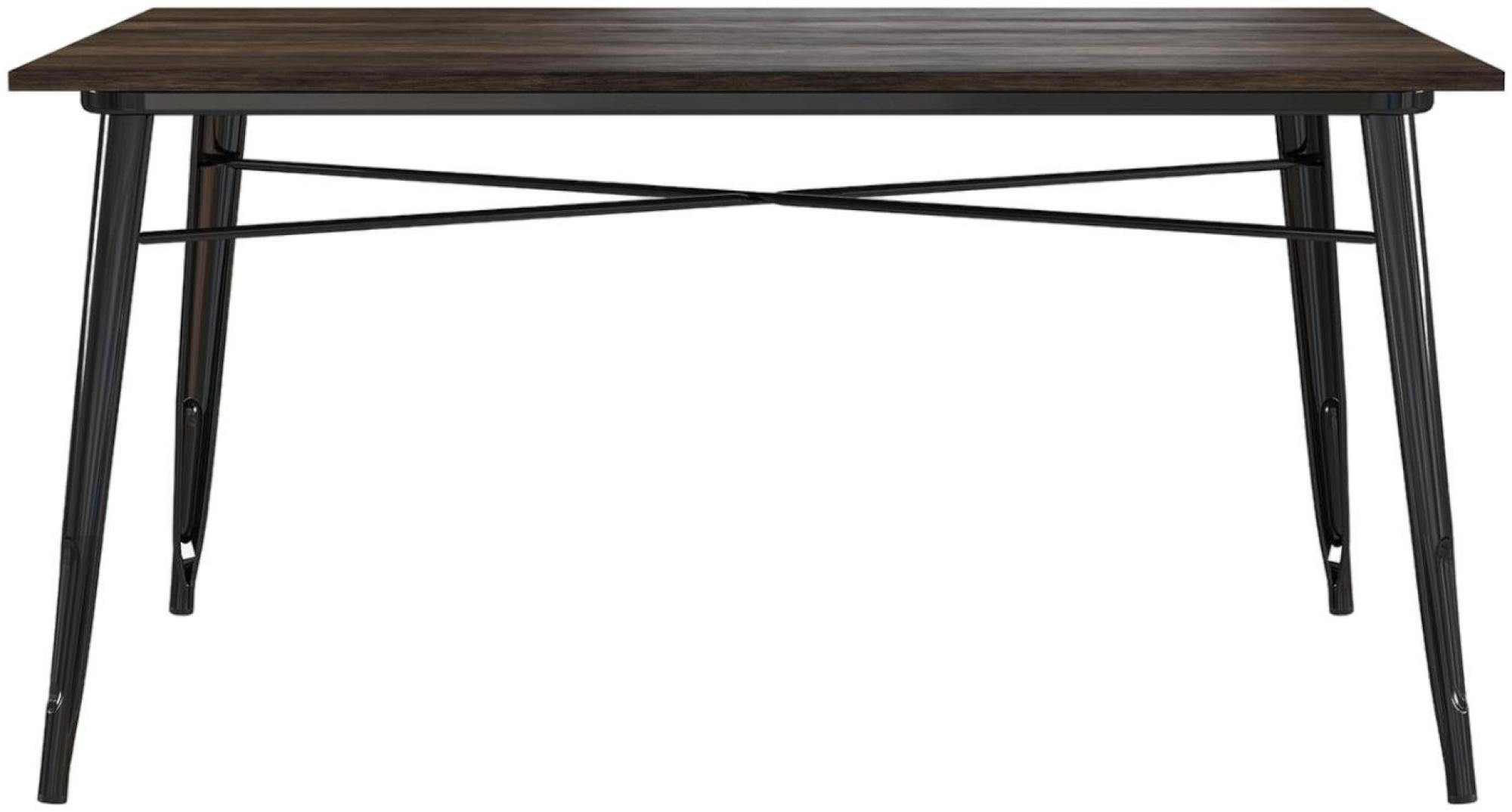 Elmwood Frio Dining Table - 6 Seater - 150cm - Black - 2139059UK