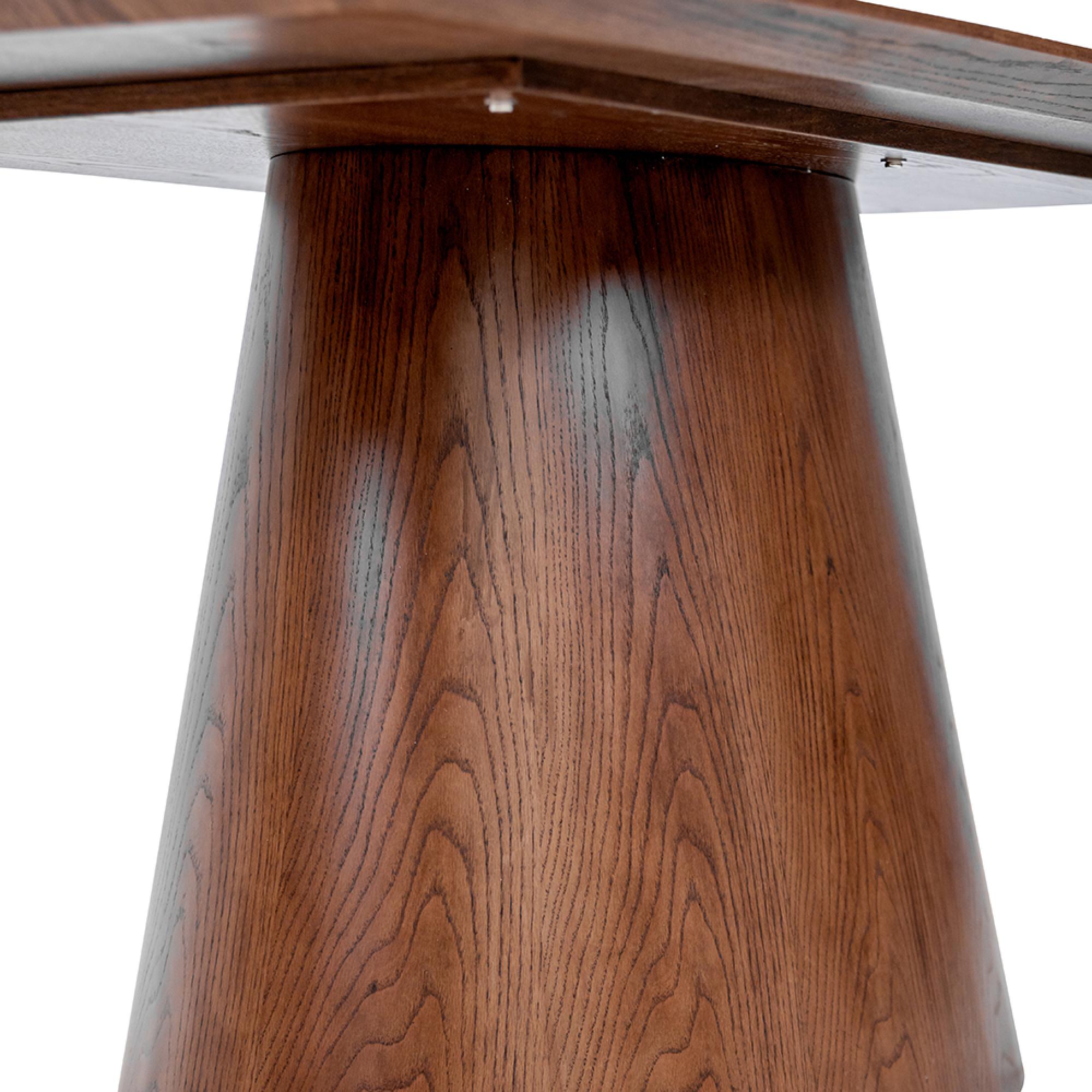 Emory Dining Table - 6 Seater - 180cm - Pedestal - Chestnut Oak