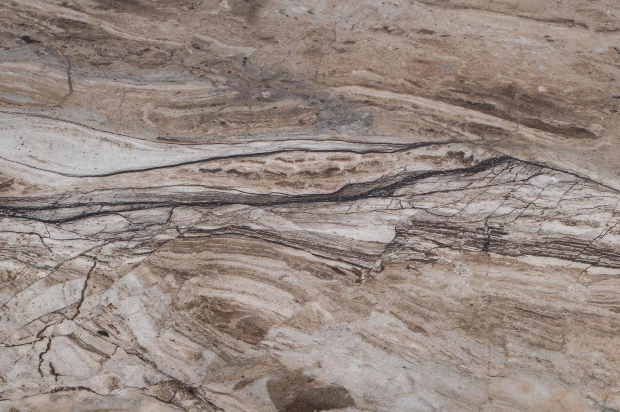 Fendi Dining Table - 6 Seater - 180cm - Oval - Brown Sintered Stone