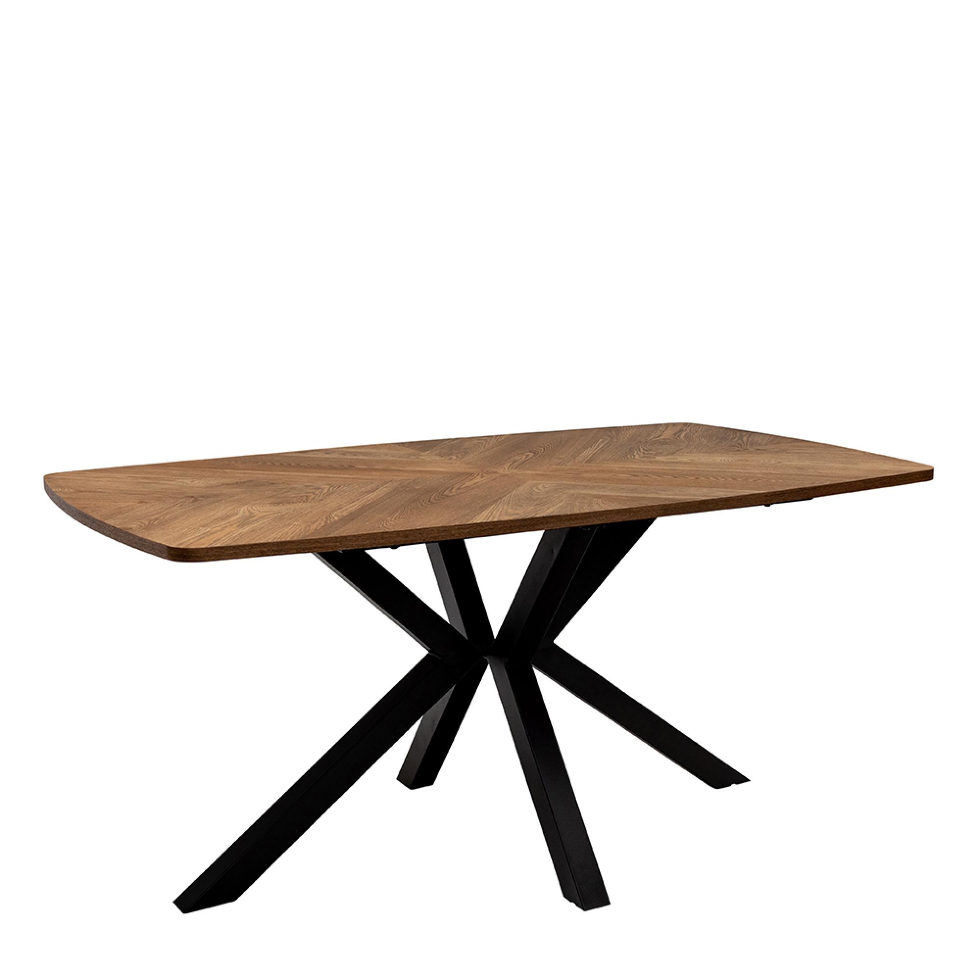 Hampton Dining Table - 6 Seater - 160cm - Spider Legs - Oak