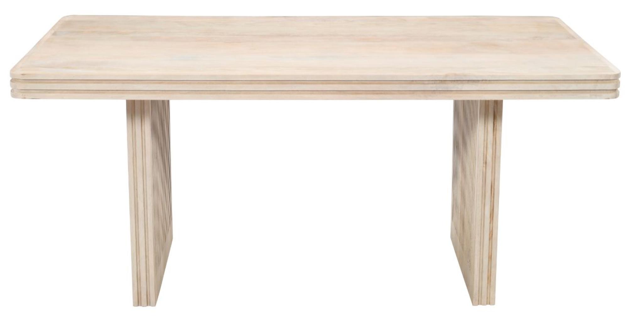 Hanover Ribbed Mango Wood 6 Seater Dining Table