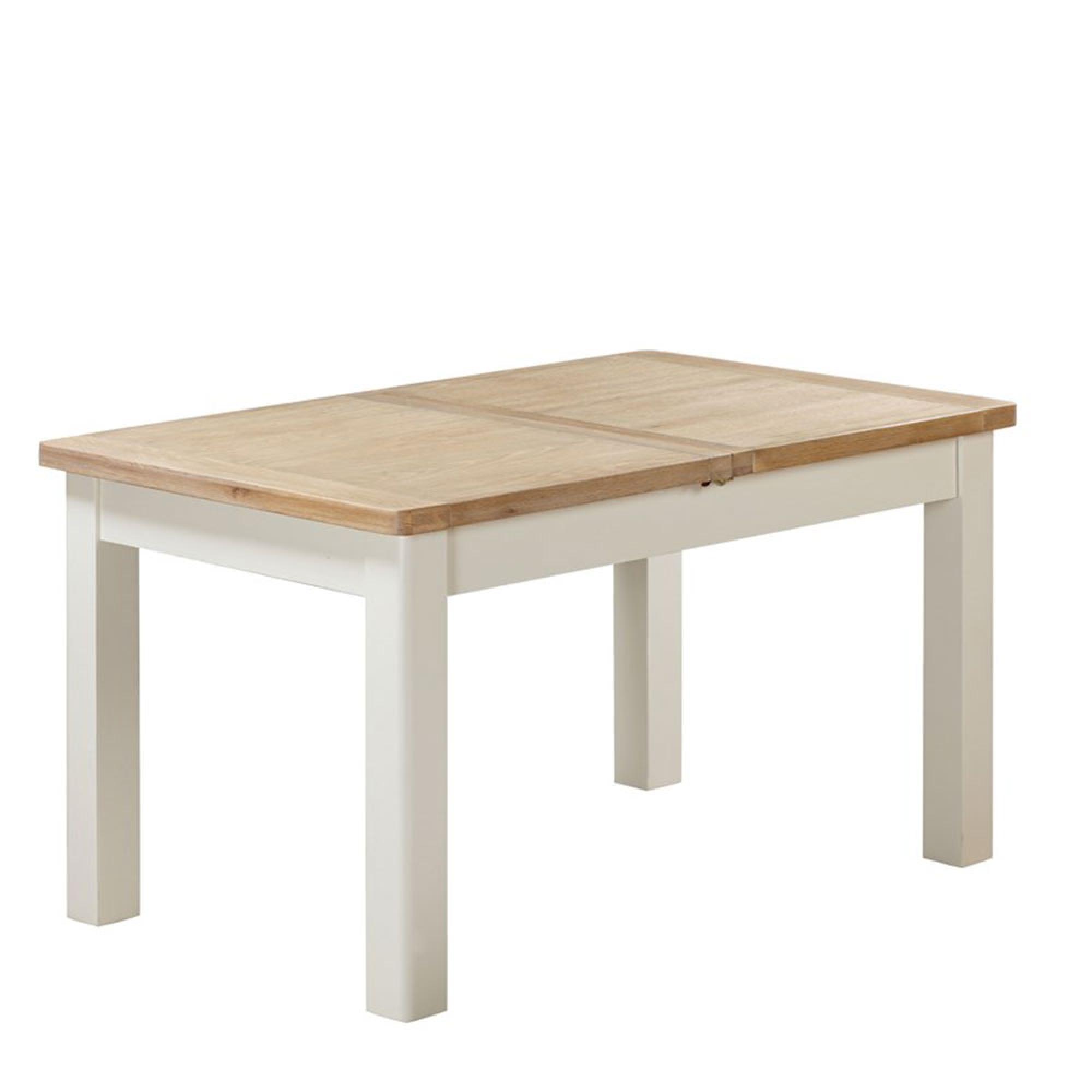 Hayley Dining Table - 6-8 Seater - 140cm-200cm - Extending - Oak and White
