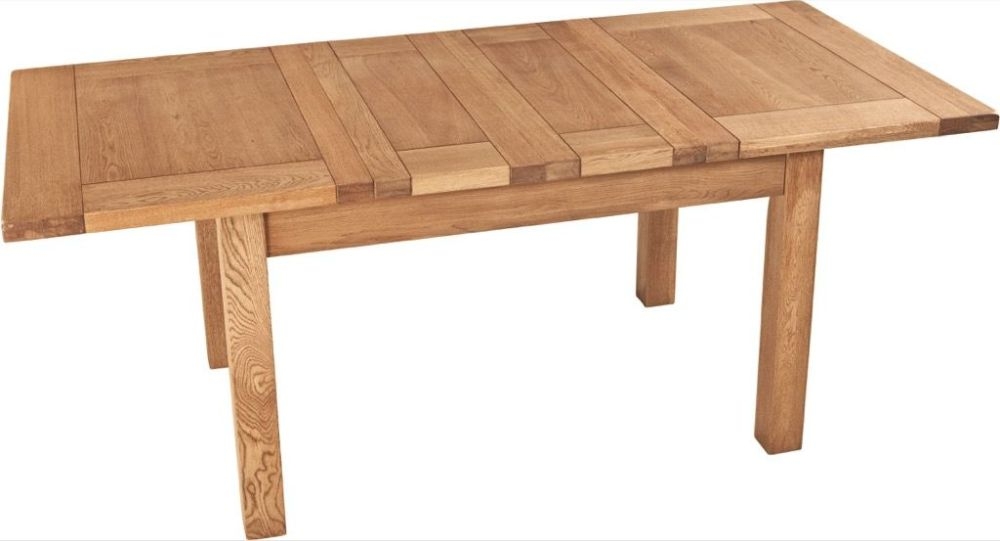 Kent Oak 4-6 Seater Extending Dining Table - 123.6cm-198.4cm