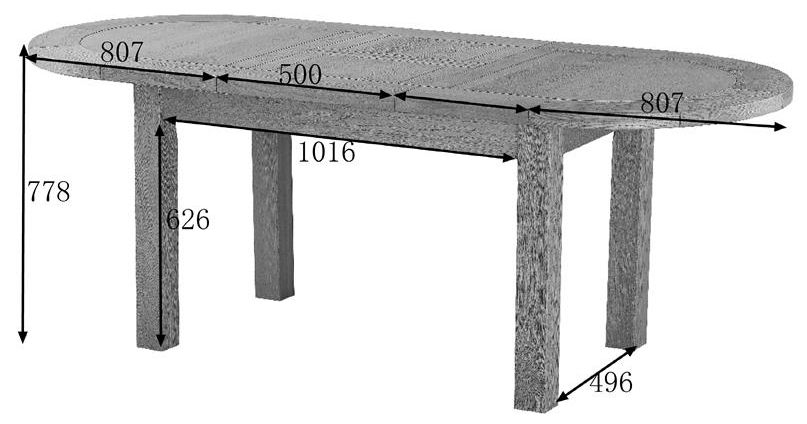 Kent Oak Oval 6-8 Seater Extending Dining Table - 161.5cm-211.5cm