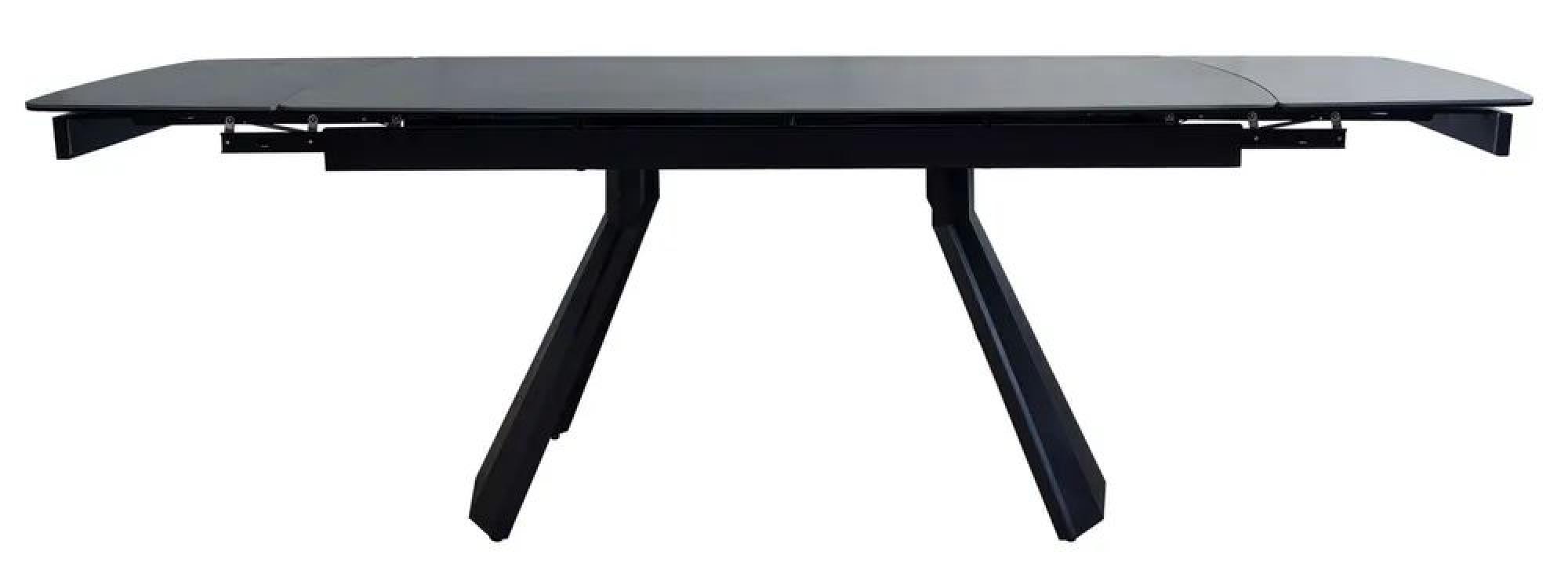 Kinston Dining Table - 6-12 Seater - 160cm-240cm - Black Ceramic - Extending