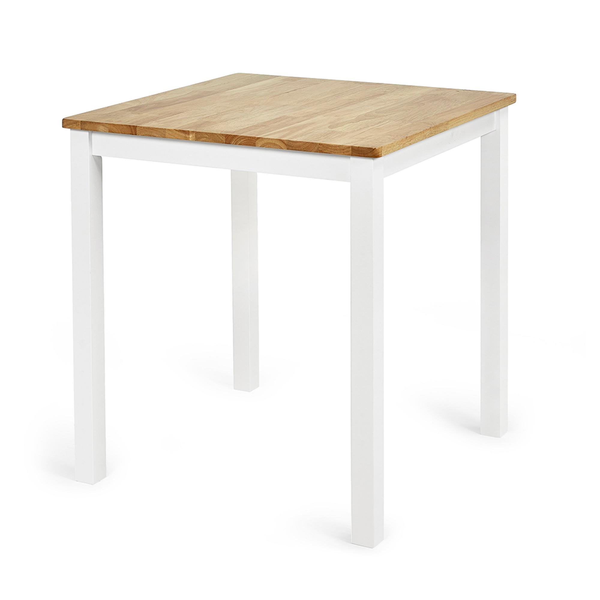Linwood Dining Table - 69cm - 2 Seater - Square - White Painted