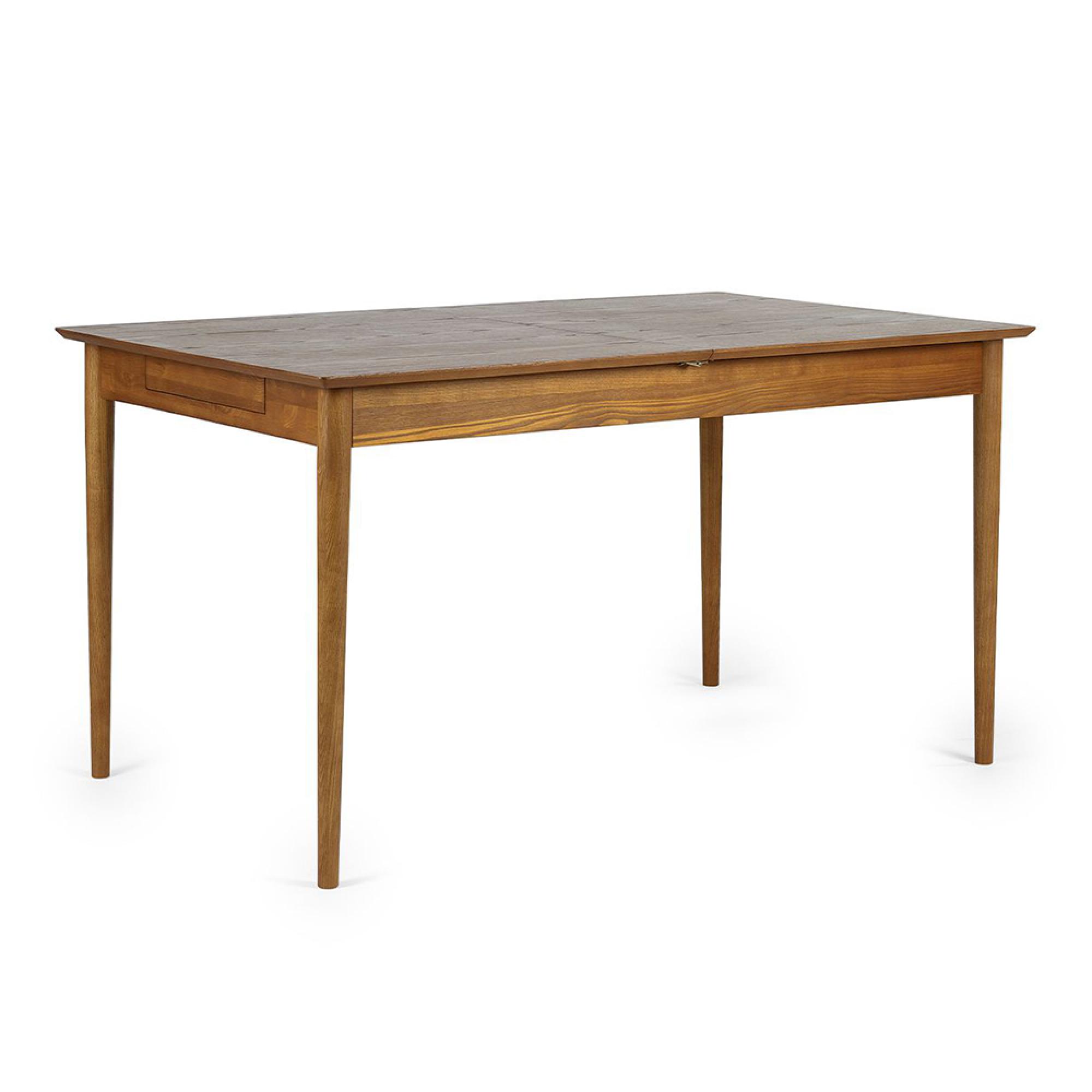 Lowry Extending Dining Table - 4-6 Seater - 140cm-180cm - Cherry Wood - Retro Style