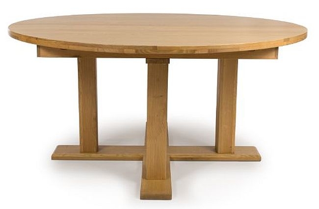 Madrid Dining Table - Oak - 6 Seater - 160cm - Round