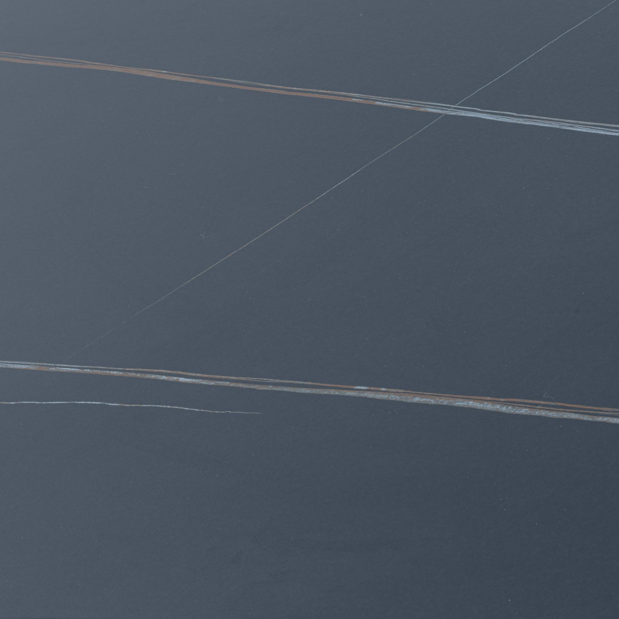 Maldon Dining Table - 6 Seater - 160cm - Black Ceramic - V Base