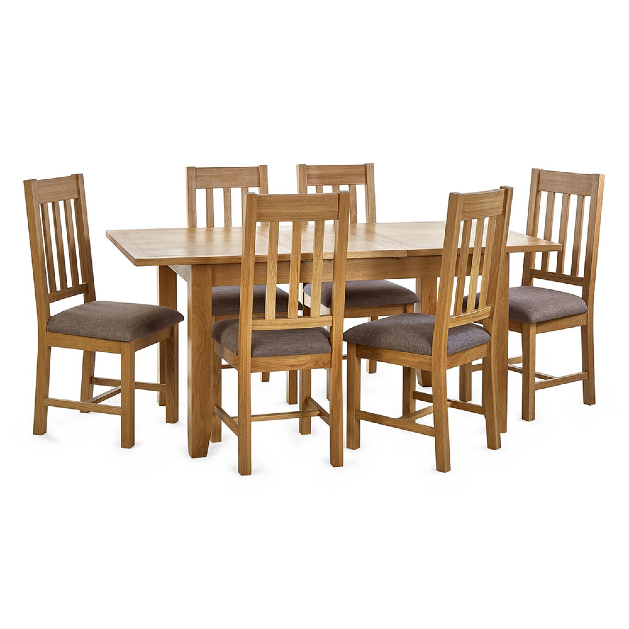 Mallory Extending Dining Table - 140cm-180cm - 4-6 Seater - Oak