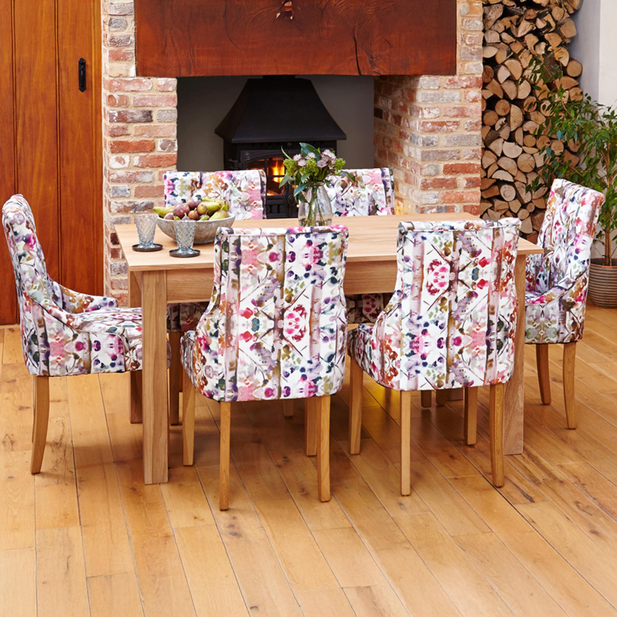 Mobel Oak Dining Table - 6 Seater - 150cm