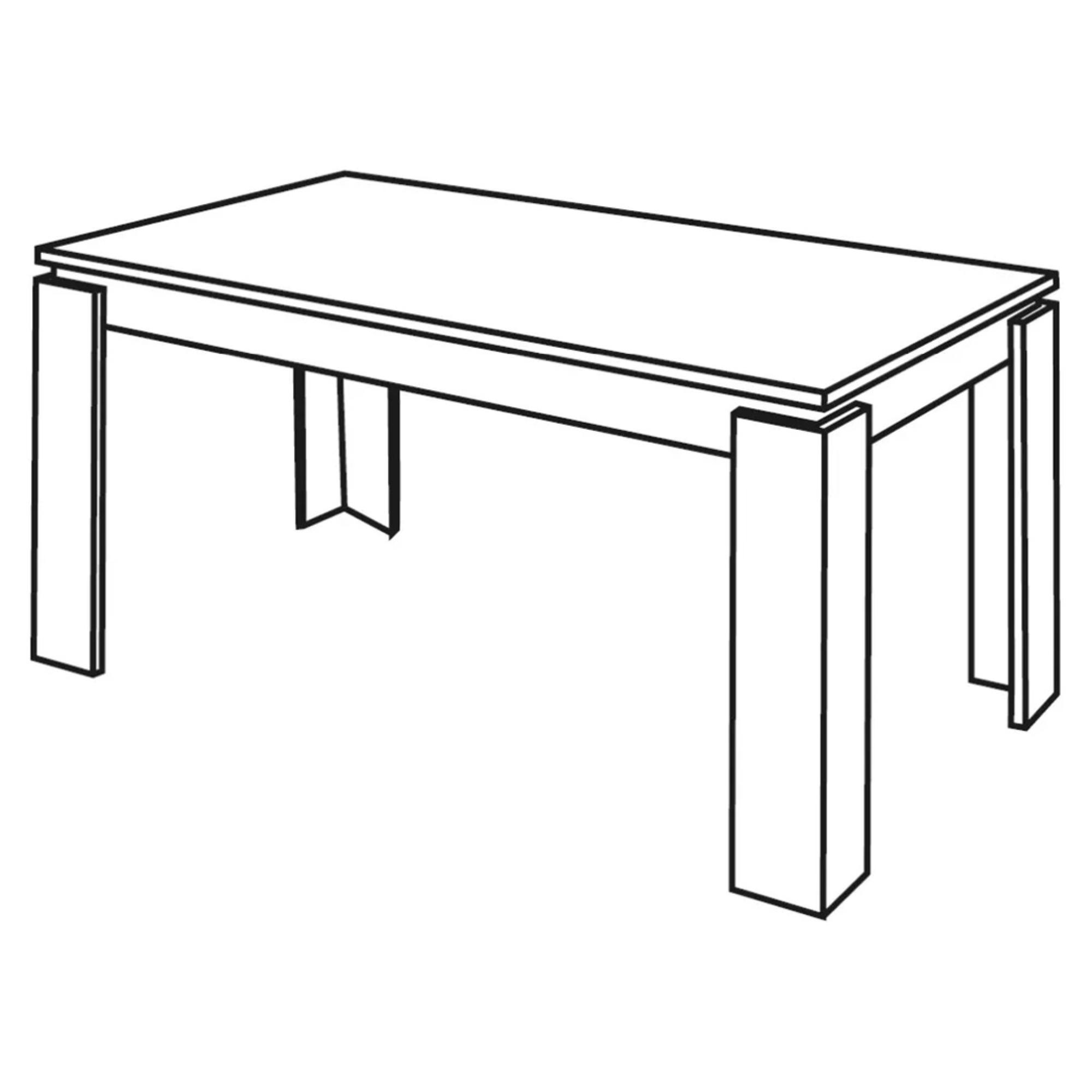 Milo Grey 6-8 Seater Extending Dining Table 160cm 200cm