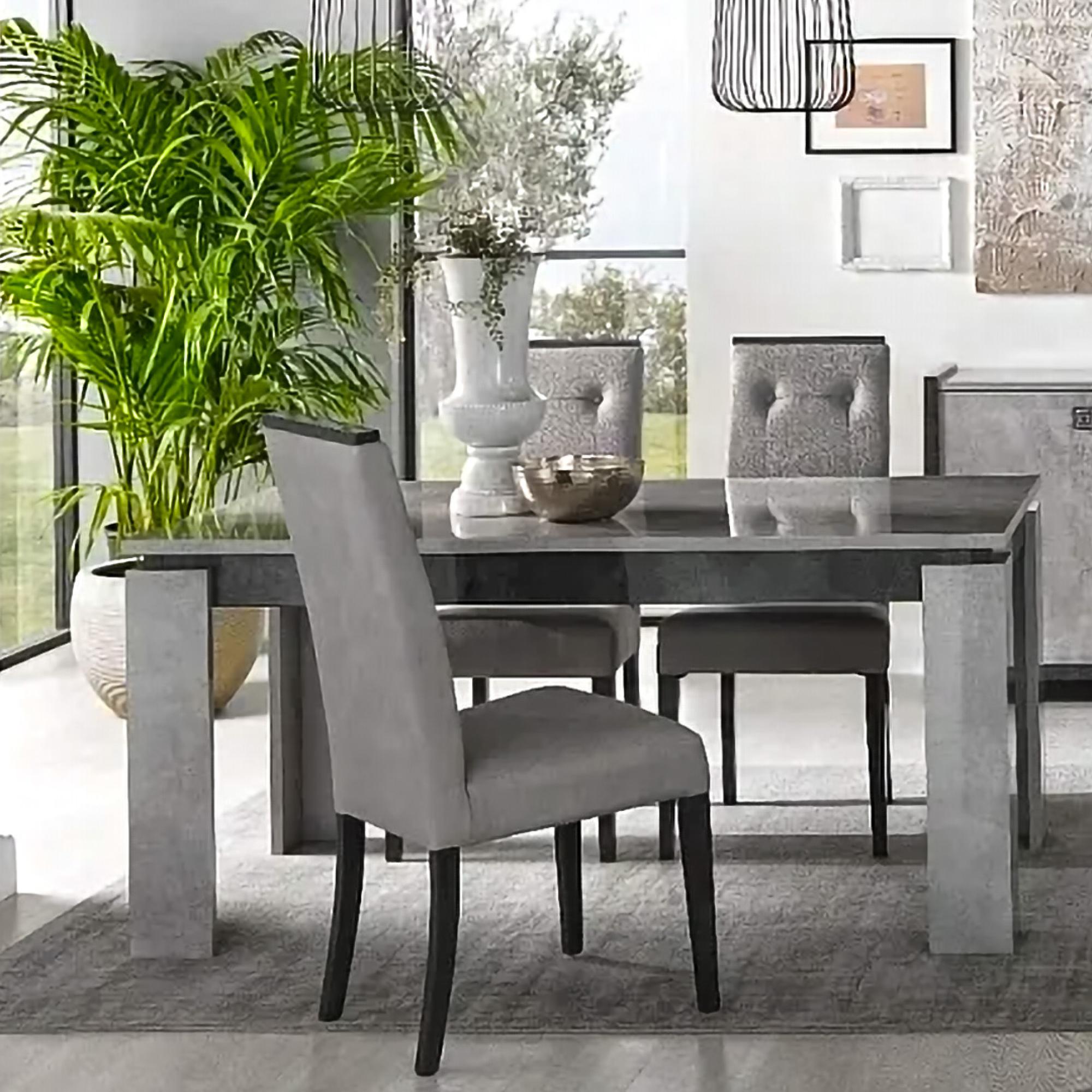 Milo Grey 6-8 Seater Extending Dining Table 160cm 200cm