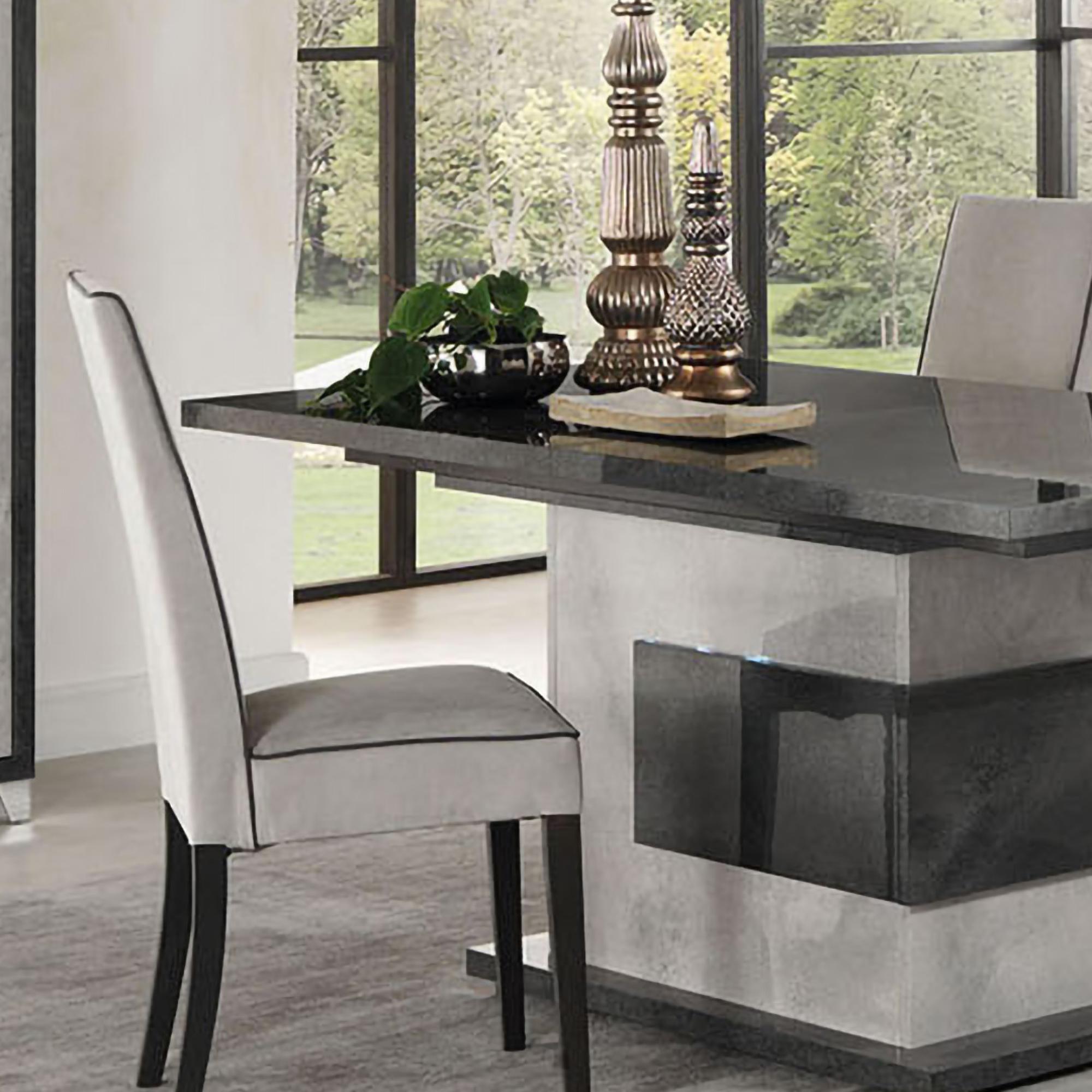 Milo Grey 6-8 Seater Extending Pedestal Dining Table