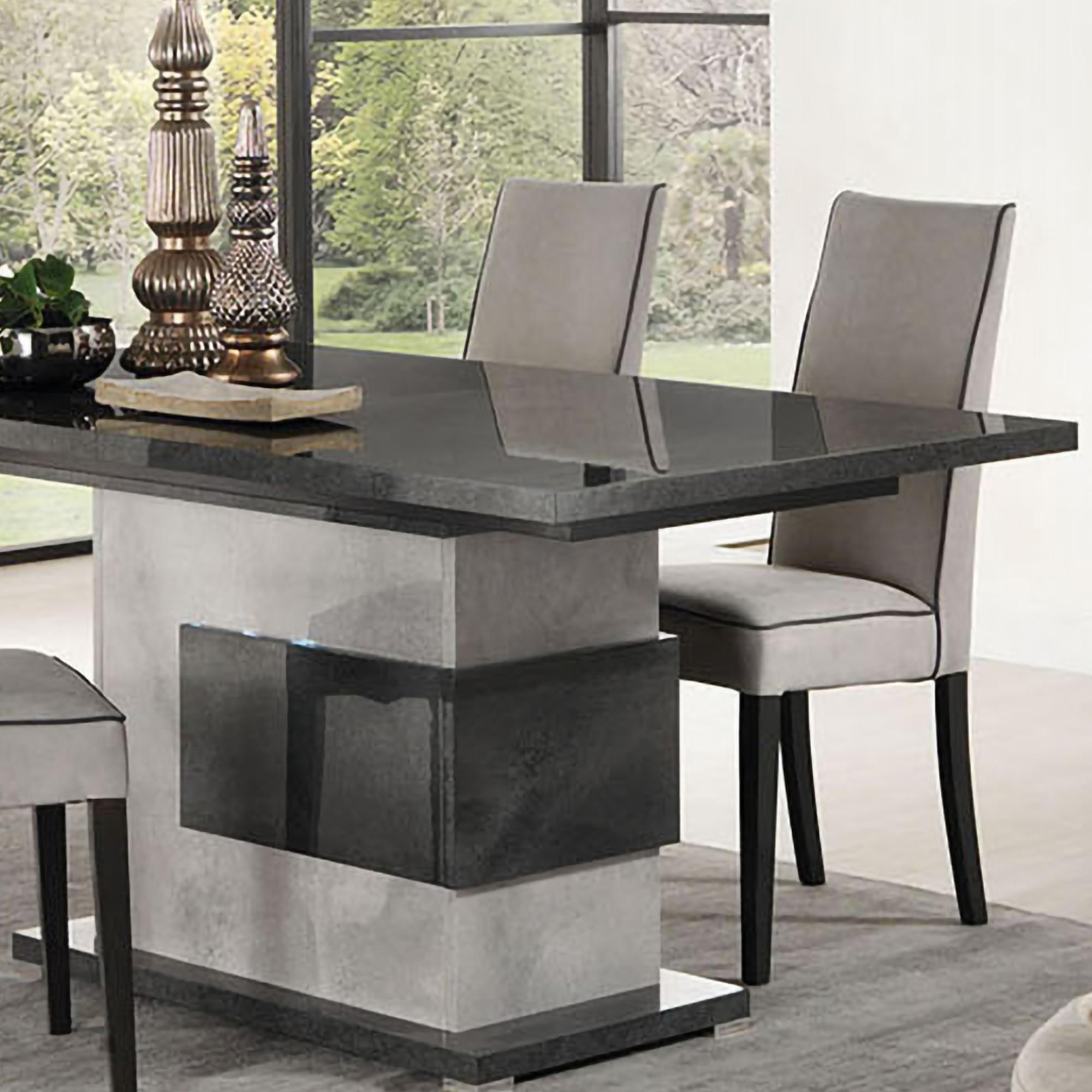 Milo Grey 6-8 Seater Extending Pedestal Dining Table