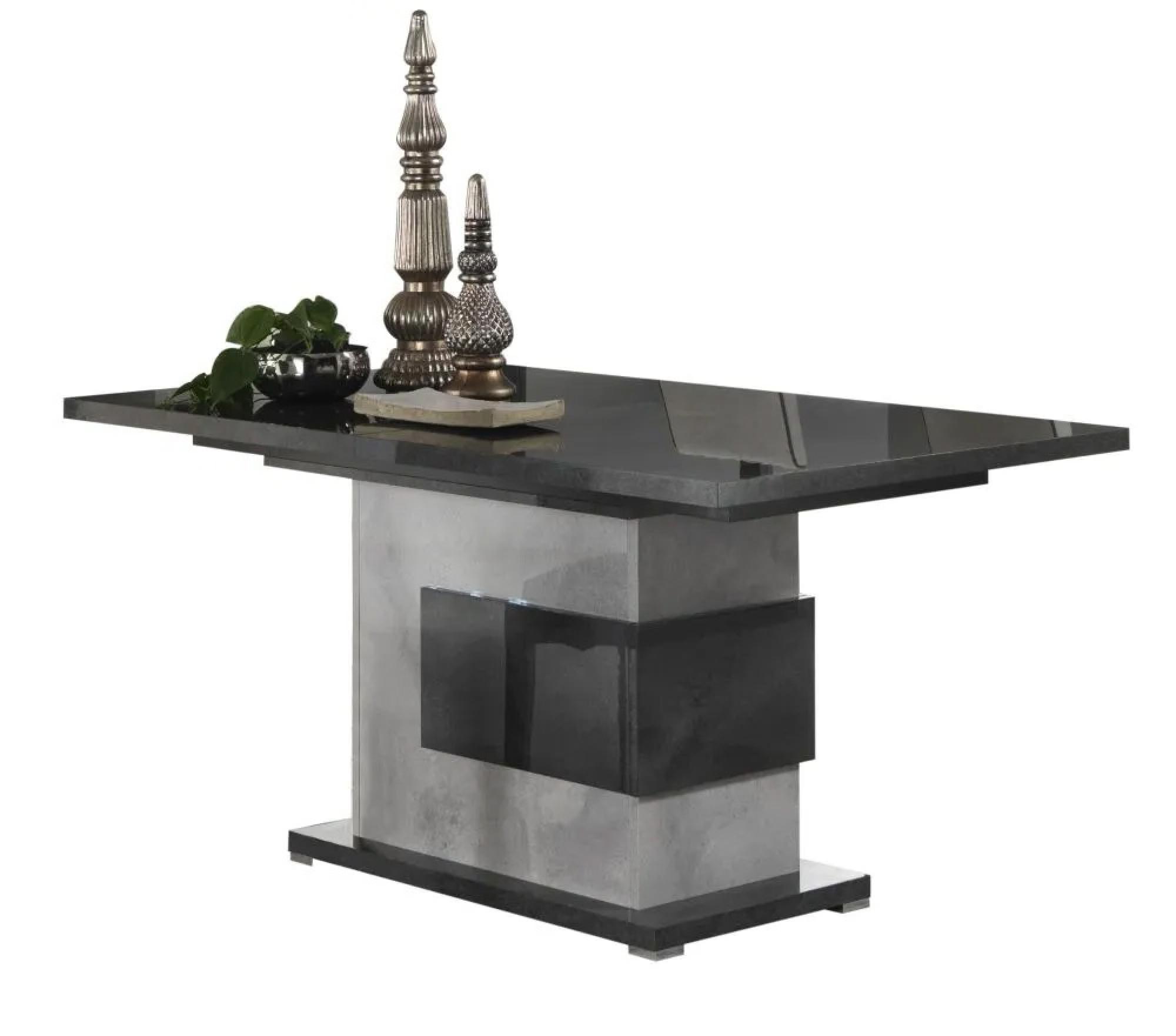 Milo Grey 6-8 Seater Extending Pedestal Dining Table