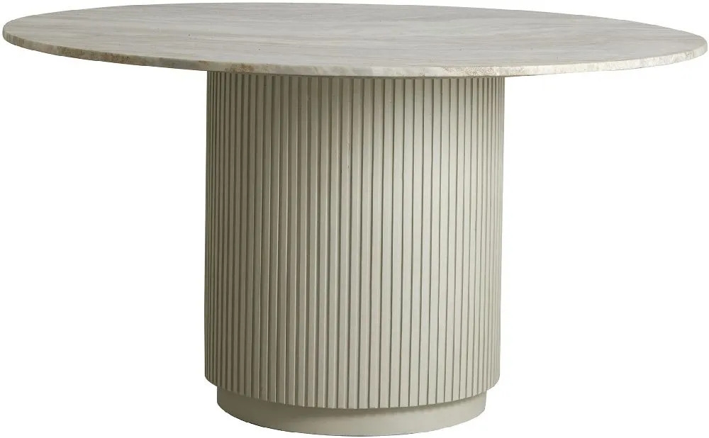 Erie Ivory Marble 4 Seater Round Dining Table