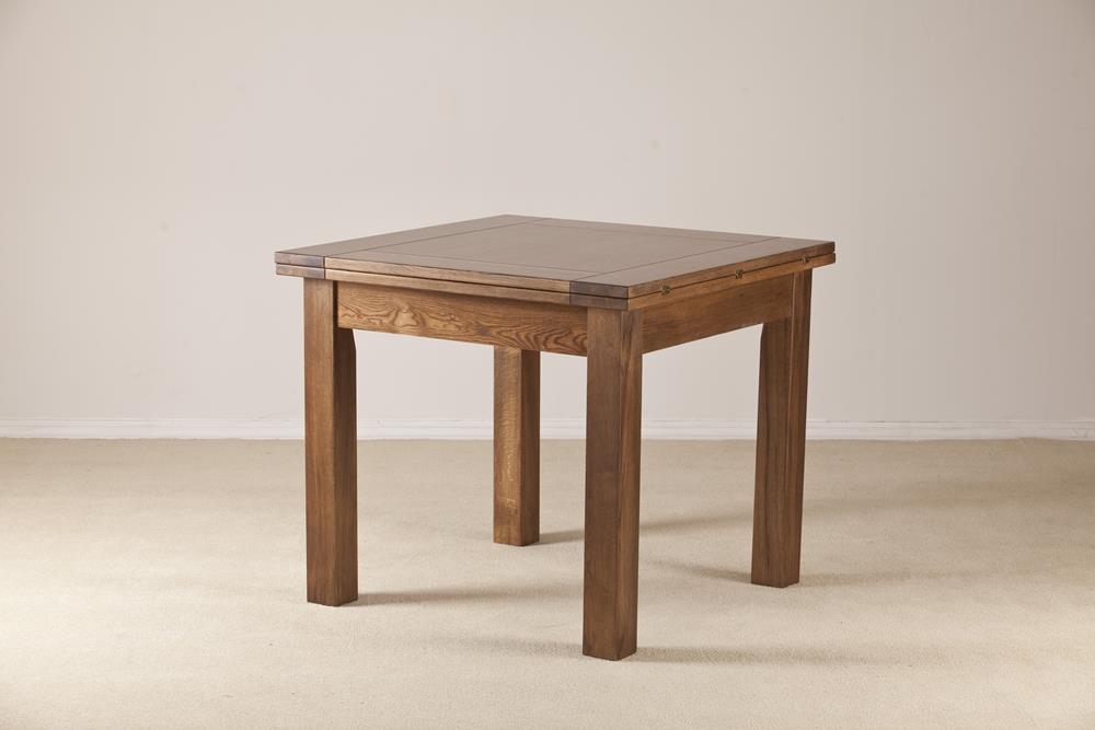 Originals Rustic Oak 2 Seater Flip Top Extending Dining Table