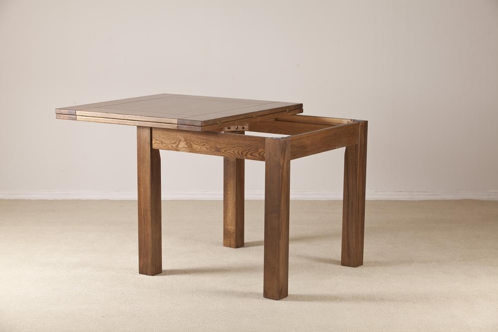 Originals Rustic Oak 2 Seater Flip Top Extending Dining Table