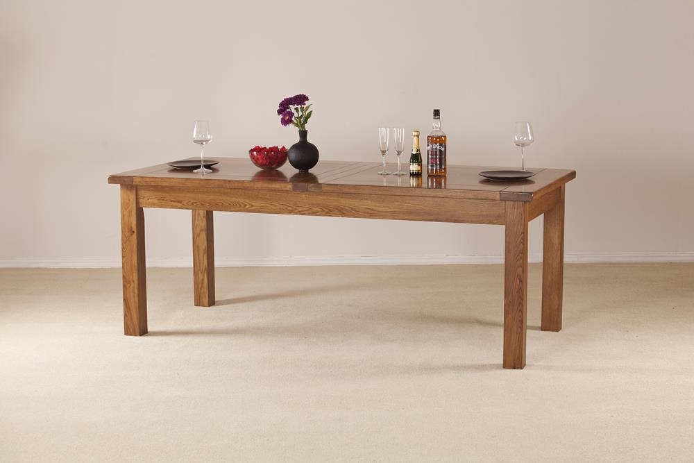 Originals Rustic Oak Large 8-10 Seater Extending Dining Table - 203.4cm-269.8cm