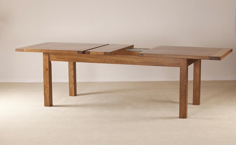 Originals Rustic Oak Large 8-10 Seater Extending Dining Table - 203.4cm-269.8cm