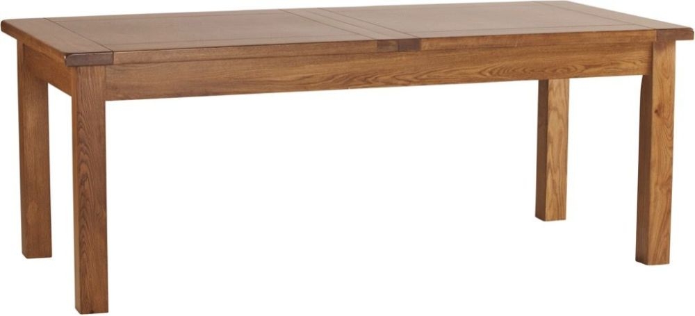 Originals Rustic Oak Large 8-10 Seater Extending Dining Table - 203.4cm-269.8cm