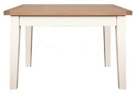 Perth White and Wood 2 Seater Dining Table