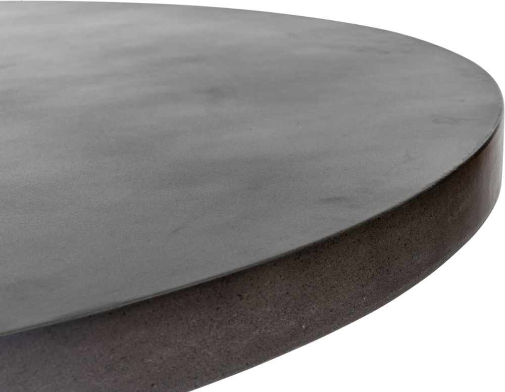 Pimlico Acacia Wood and Concrete Top 120cm Round X Leg Dining Table - 4 Seater