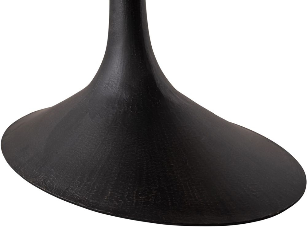 Revival Reclaimed Pine and Black Metal Flute Base Large Oval Dining Table - 6 Seater