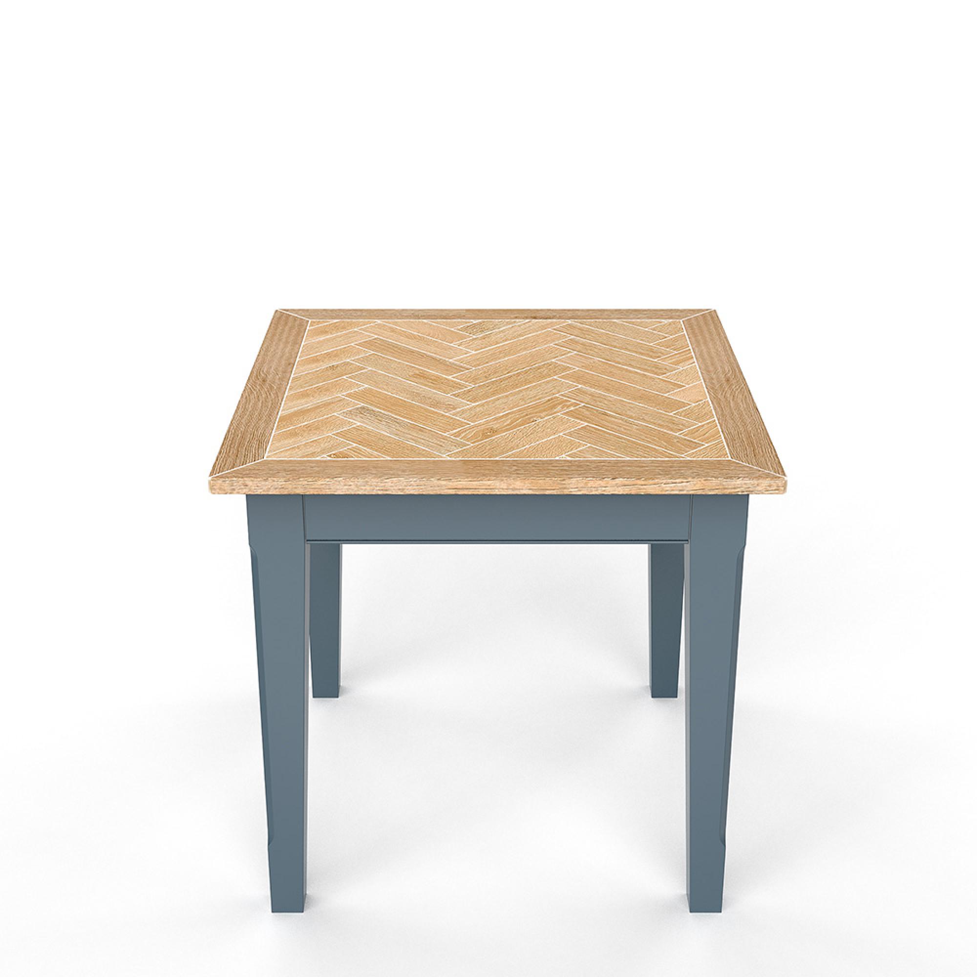 Signature Blue Square Dining Table - 2 Seater - 80cm