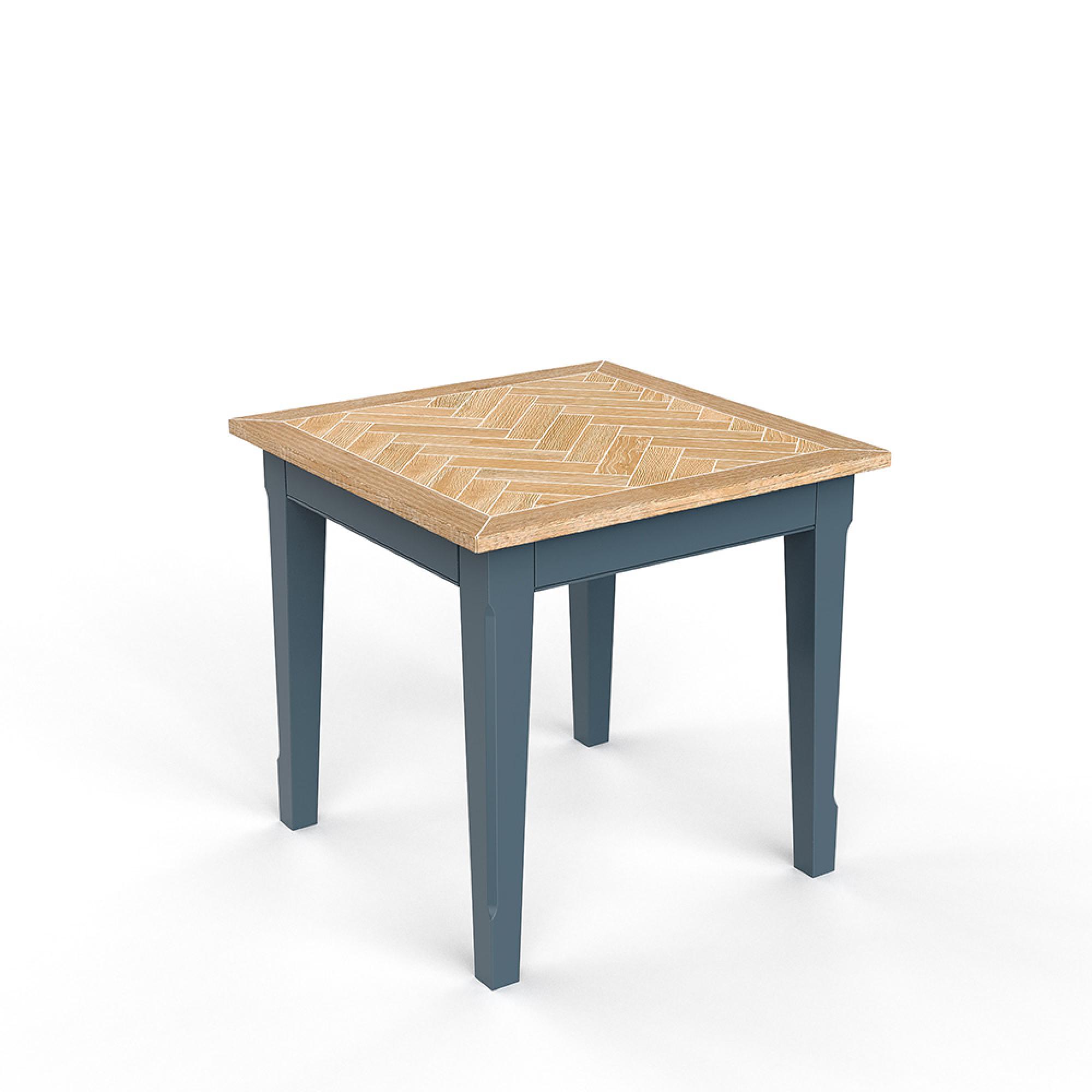 Signature Blue Square Dining Table - 2 Seater - 80cm