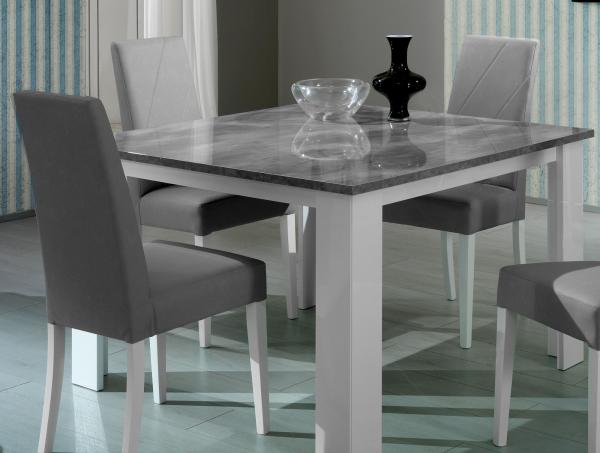Stella White Italian 6 Seater Dining Table