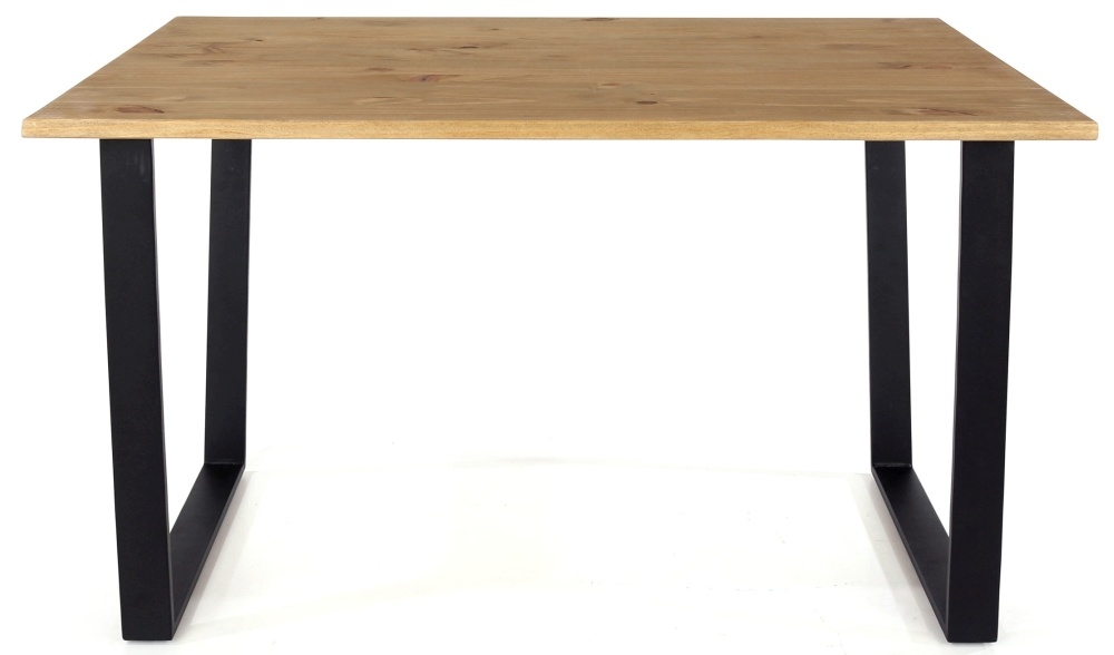 Texas Industrial Style Oak Effect 2 Seater Dining Table