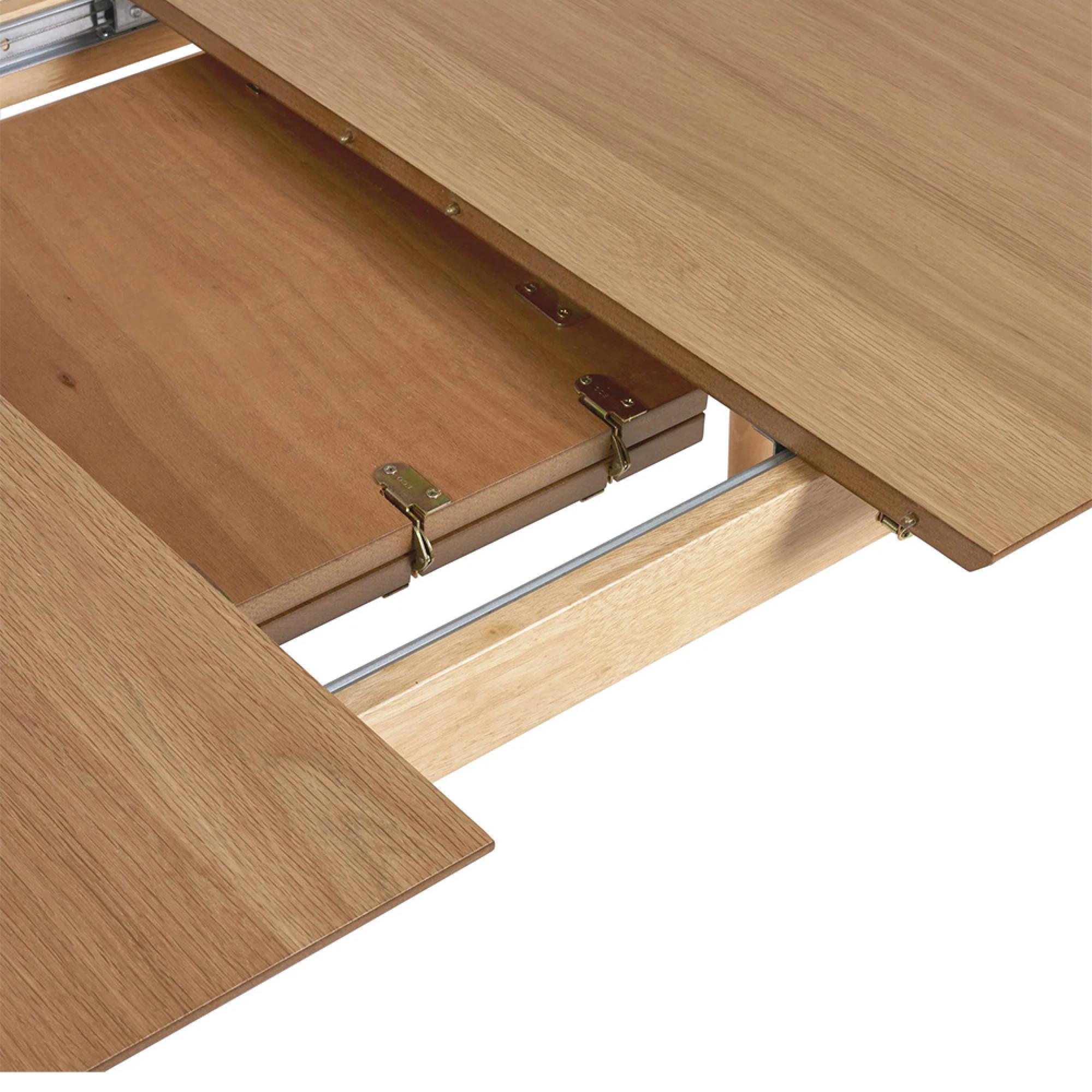 Theia Extending Dining Table - 6-8 Seater - 180cm-220cm - Oak Veneer