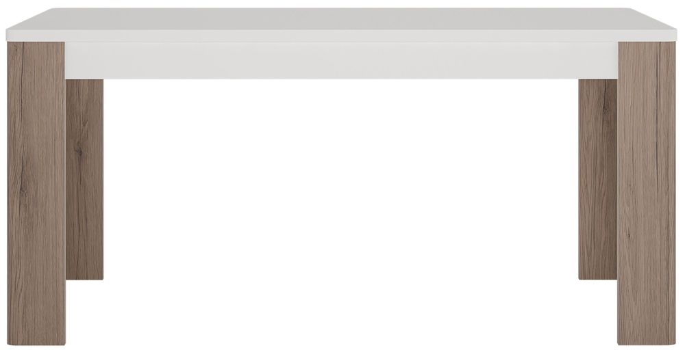 Toronto White Gloss 6 Seater Dining Table