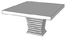 6046/SQ : Square Dining Table