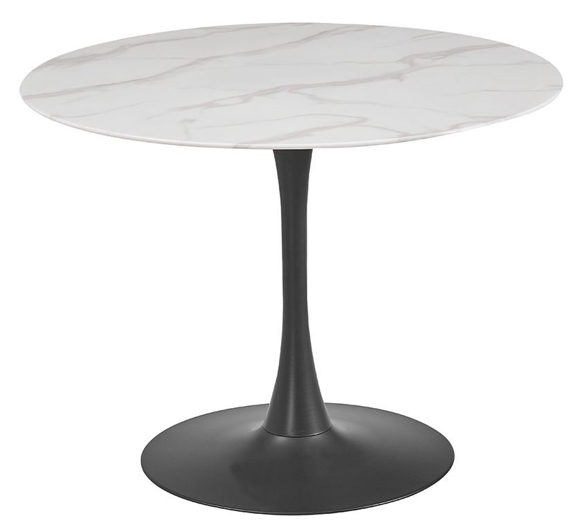 Circe Round Dining Table - 2 Seater - 100cm - White Ceramic