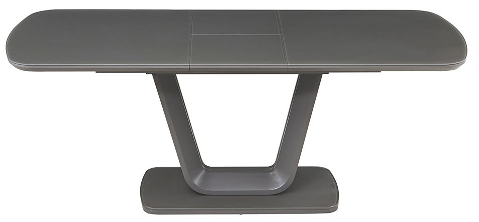Lazzaro Extending Dining Table - 6 Seater - 160-200cm - Grey Glass Top