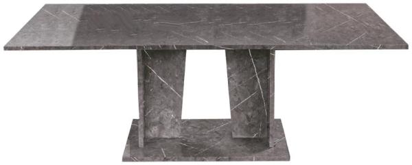 Vittoria Grey Italian 6-8 Seater Extending Pedestal Dining Table